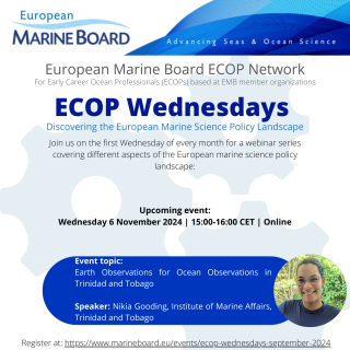 ECOP Wednesdays presents: EO for Ocean Observations in Trinidad & Tobago